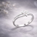 Floral Whisper Silver Ring