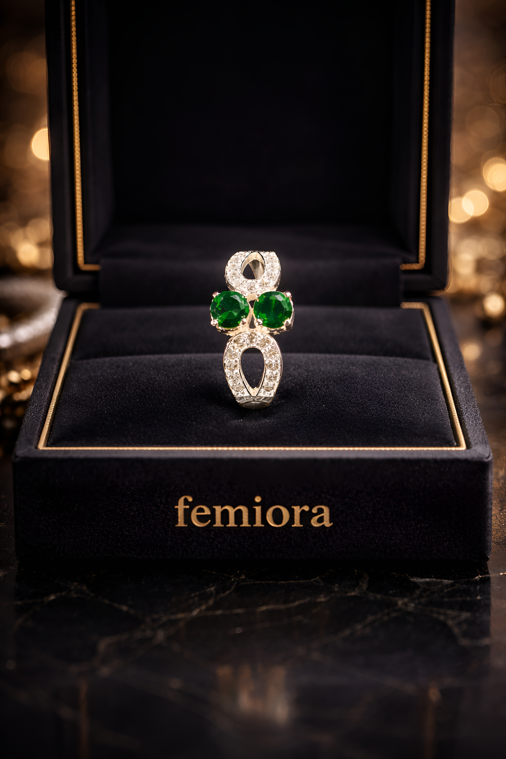 Emerald Éternelle Ring