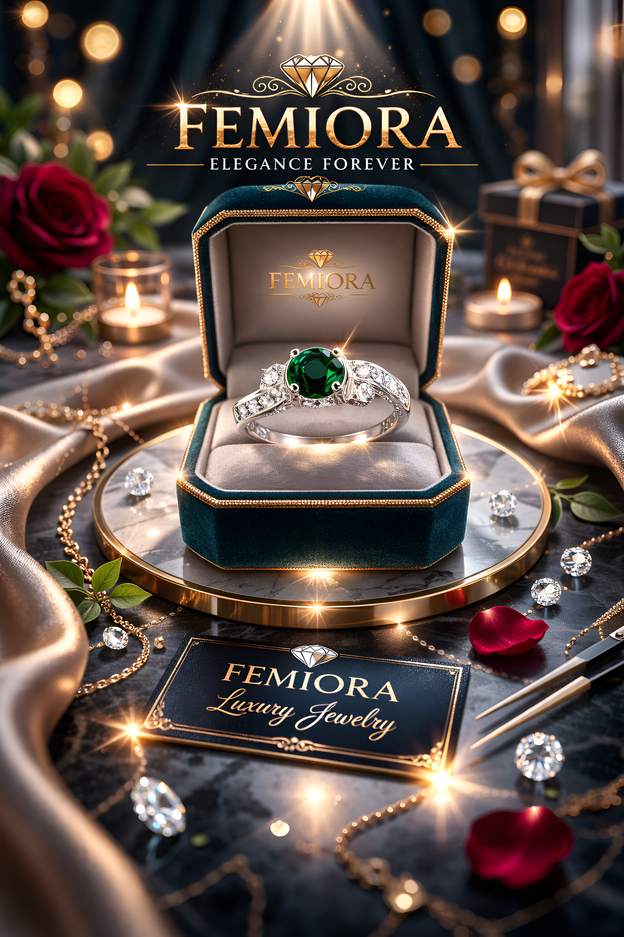 Emerald Seraphine Ring