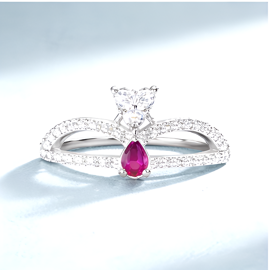 Ruby Crown Ring