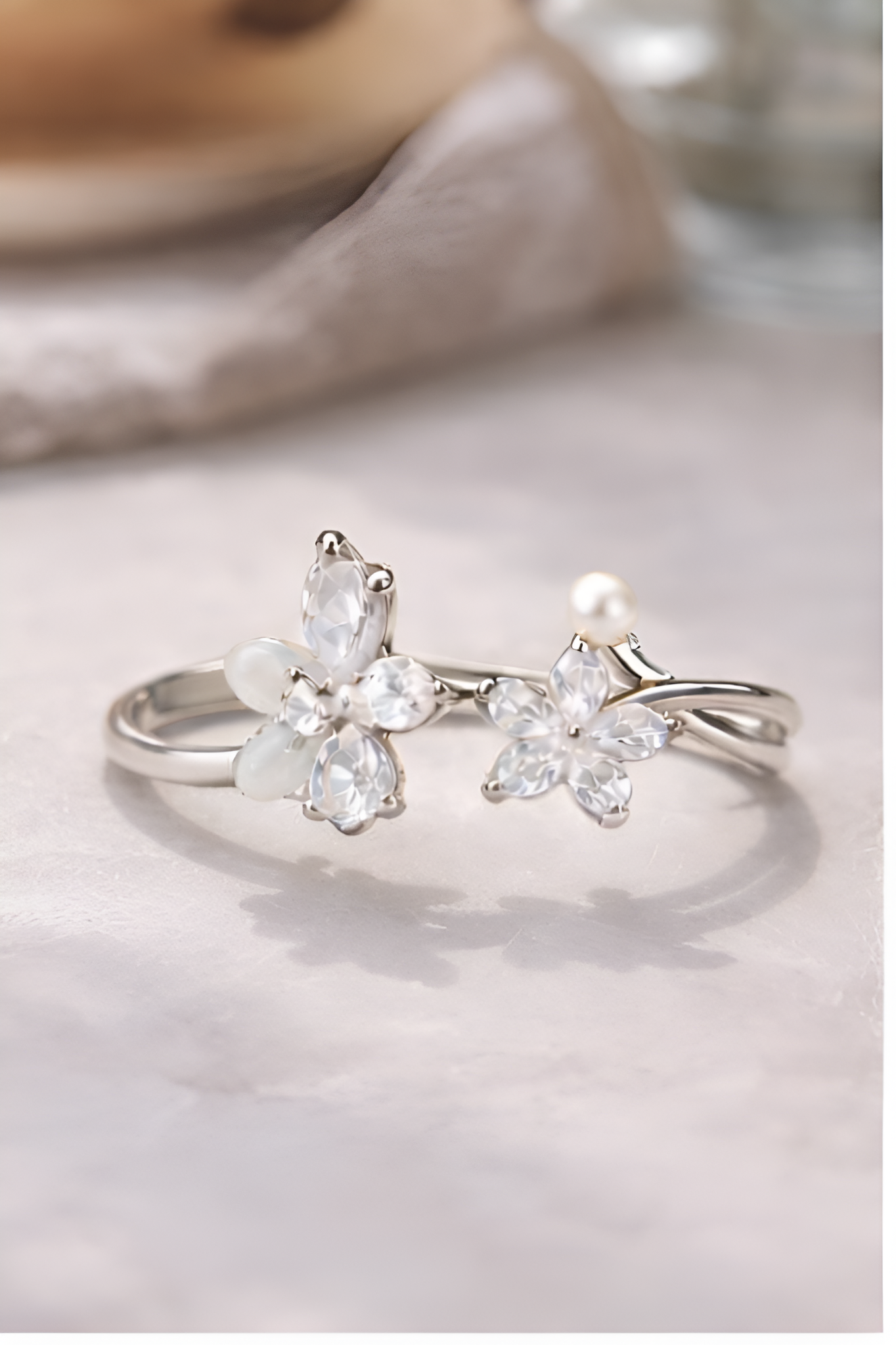 Moonblossom Pearl Ring