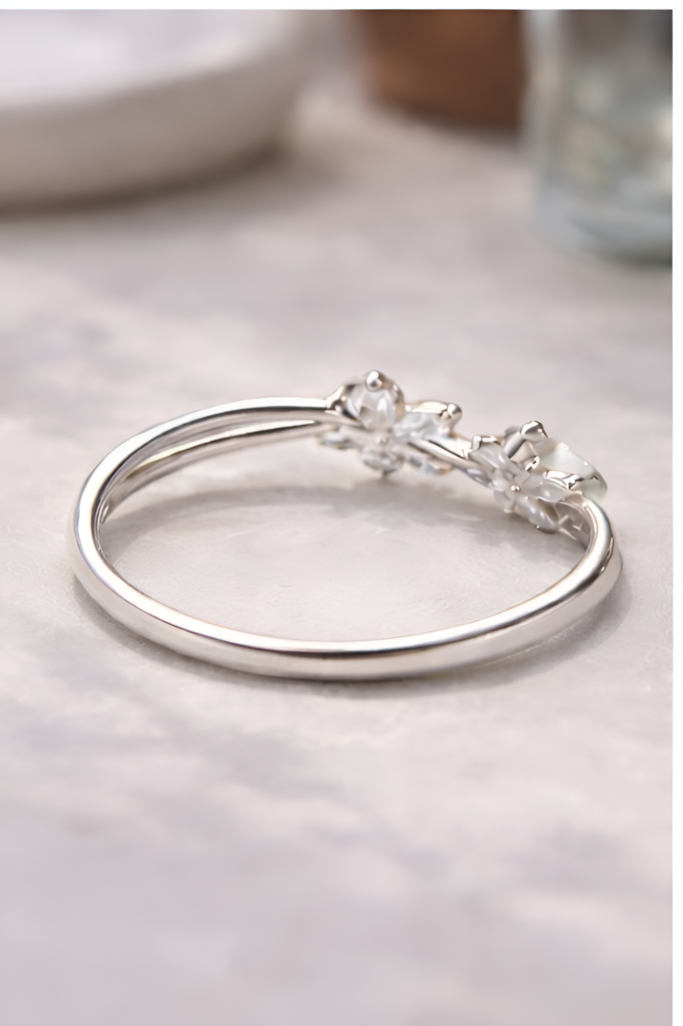 Moonblossom Pearl Ring