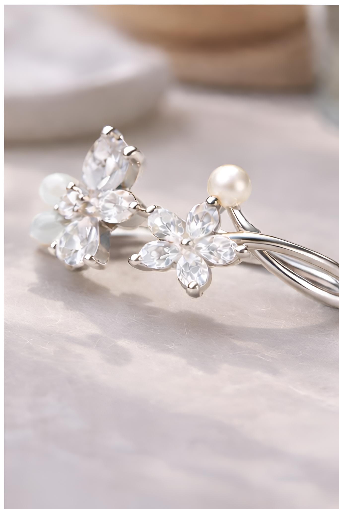 Moonblossom Pearl Ring